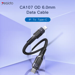 کابل تبدیل USB-C به لایتنینگ یسیدو مدل CA107 6mm طول 1.2 متر