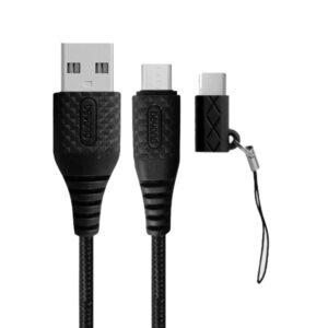 کابل تبدیل USB به microUSB/USB-C بیاند مدل BA-305 طول 1 متر